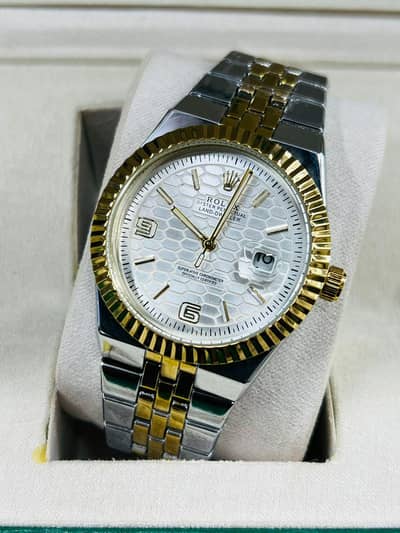ROLEX LAND DEWELLER | QUARTZ | PREMIUM QUALITY | WHITE DIAL