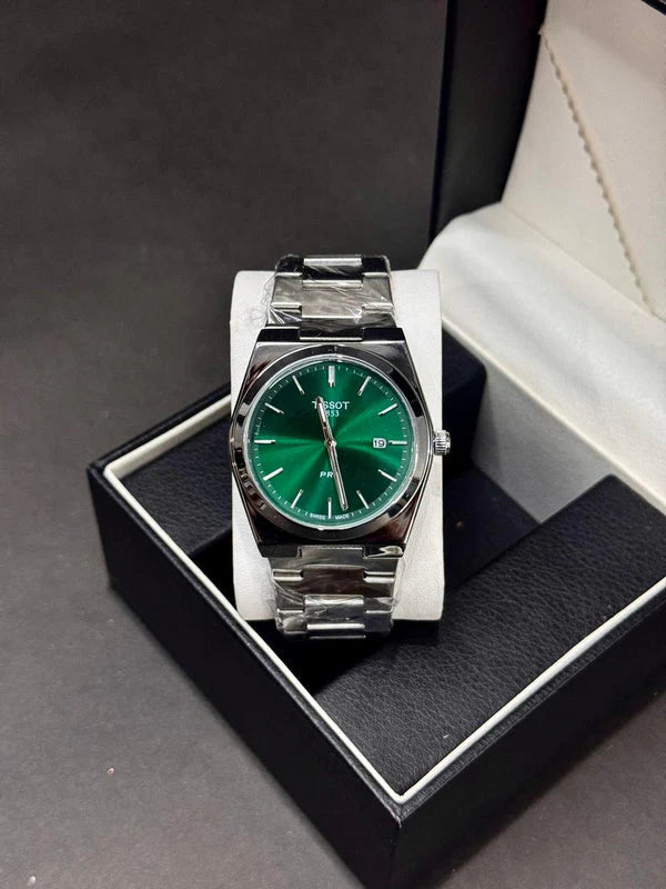 TISSOT PRX | QUARTZ | PLAIN DIAL | MASTER CLONE | GREEN