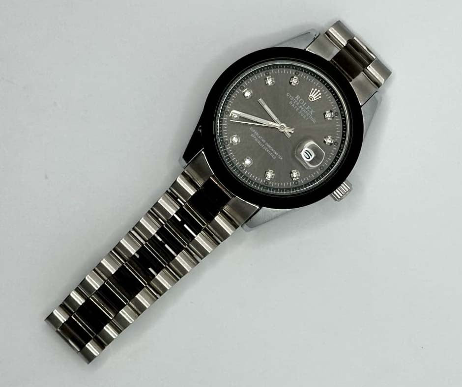 ROLEX OYSTER PERPETUAL DATE JUST  | BLACK DIAL | TWO-TONE