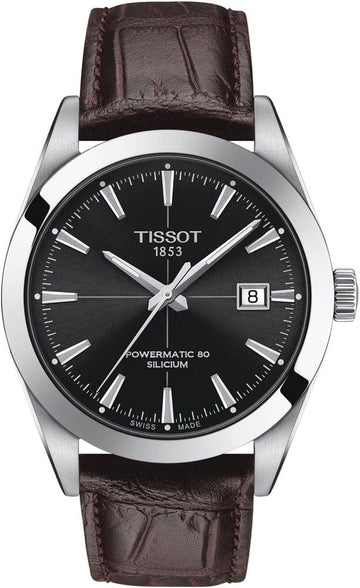 TISSOT PRX  | GENEVE LEATHER | BLACK DIAL